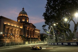 Fernando Alonso during the Singapore GP