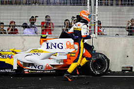 Nelson Piquet, Renault, Singapore 2008