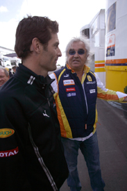 Mark Webber and Flavio Briatore