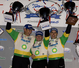 LMP2 winning Dyson crew, Petit Le Mans 2009