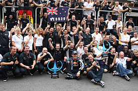 Red Bull celebrates in Brazil