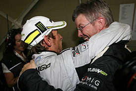 Jenson Button and Ross Brawn