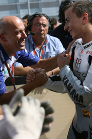 Daniele Romagnoli and Jorge Lorenzo