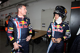 David Coulthard and Sebastian Vettel, Race of Champions