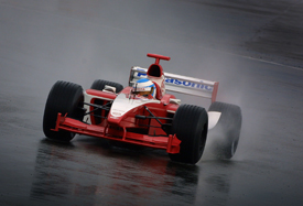 Mika Salo, Toyota, Silverstone testing 2001