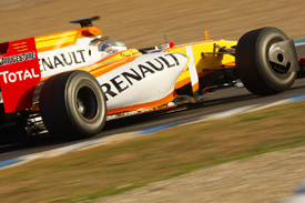 Lucas di Grassi, Renault, Jerez testing 2009