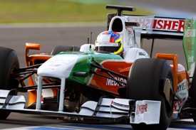 Paul di Resta, Force India, Jerez testing 2009