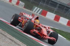 Valentino Rossi, Ferrari testing, Barcelona January 2010