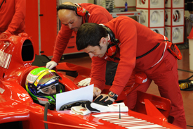 Felipe Massa, F2007 test, Mugello, December 2009