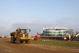 Works at the Silverstone circuit