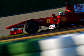 Felipe Massa, Ferrari, Valencia testing
