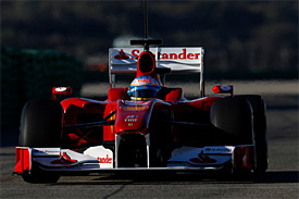 Fernando Alonso, Ferrari, Valencia testing