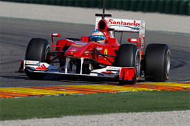 Fernando Alonso, Valencia testing