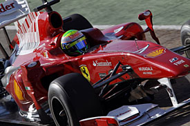 Felipe Massa, Ferrari, Valencia test, 2010
