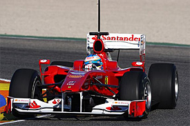 Fernando Alonso, Ferrari, Valencia testing
