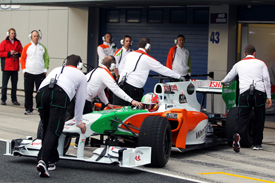 Liuzzi tests the new Force India