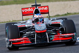 Jenson Button, McLaren, Jerez testing