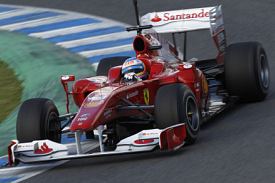 Fernando Alonso testing at Jerez on Thursday