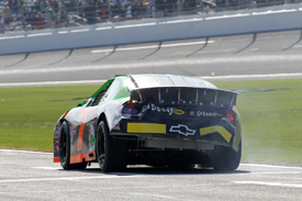 Danica Patrick's damaged car, Daytona Nationwide 2010