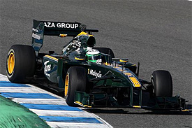 Heikki Kovalainen, Lotus, Jerez testing