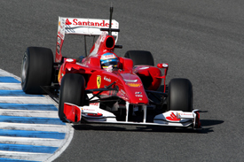 Fernando Alonso, Ferrari, Jerez testing February 2010