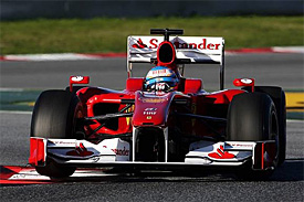 Fernando Alonso, Ferrari, Barcelona testing
