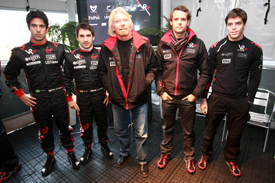 Virgin line-up at Catalunya