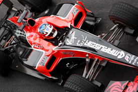 Timo Glock, Virgin, Catalunya testing February 2010