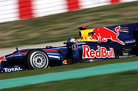 Sebastian Vettel, Red Bull, Barcelona testing