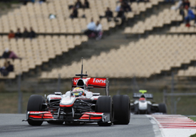 Lewis Hamilton leads Michael Schumacher in testing