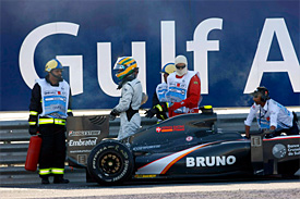 Bruno Senna, HRT, Bahrain GP