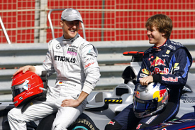 Michael Schumacher and Sebastian Vettel