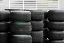 Tyres ready for action