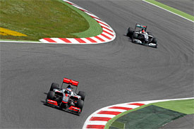Jenson Button, Michael Schumacher, Spanish GP
