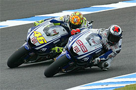 Jorge Lorenzo, Valentino Rossi