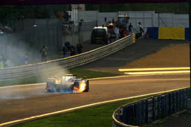 #2 Peugeot retires
