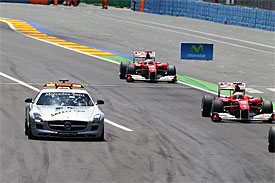 Safety car during the European GP