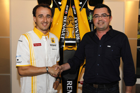 Robert Kubica with Eric Boullier