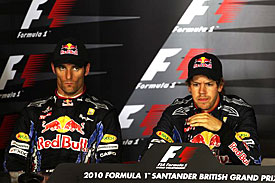 Mark Webber and Sebastian Vettel, Red Bull, Valencia 2010