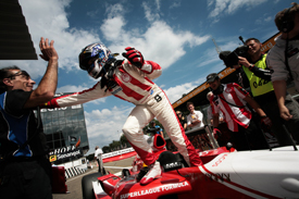 Chris van der Drift takes Zolder pole