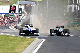 Rubens Barrichello, Michael Schumacher, Hungarian GP