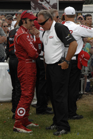 Dario Franchitti and Brian Barnhart
