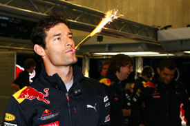 Mark Webber celebrates his birthday at Spa