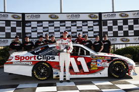 Denny Hamlin takes Atlanta pole