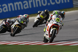 Toni Elias leads the Misano Moto2 race