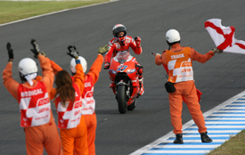 Casey Stoner wins at Motegi