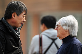 Yung Cho Chung and Bernie Ecclestone