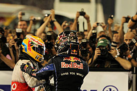 Lewis Hamilton and Sebastian Vettel, Abu Dhabi 2010