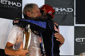 Helmut Marko and Sebastian Vettel