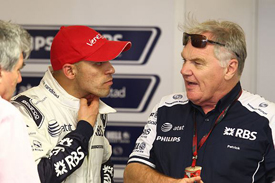 Pastor Maldonado talks to Patrick Head